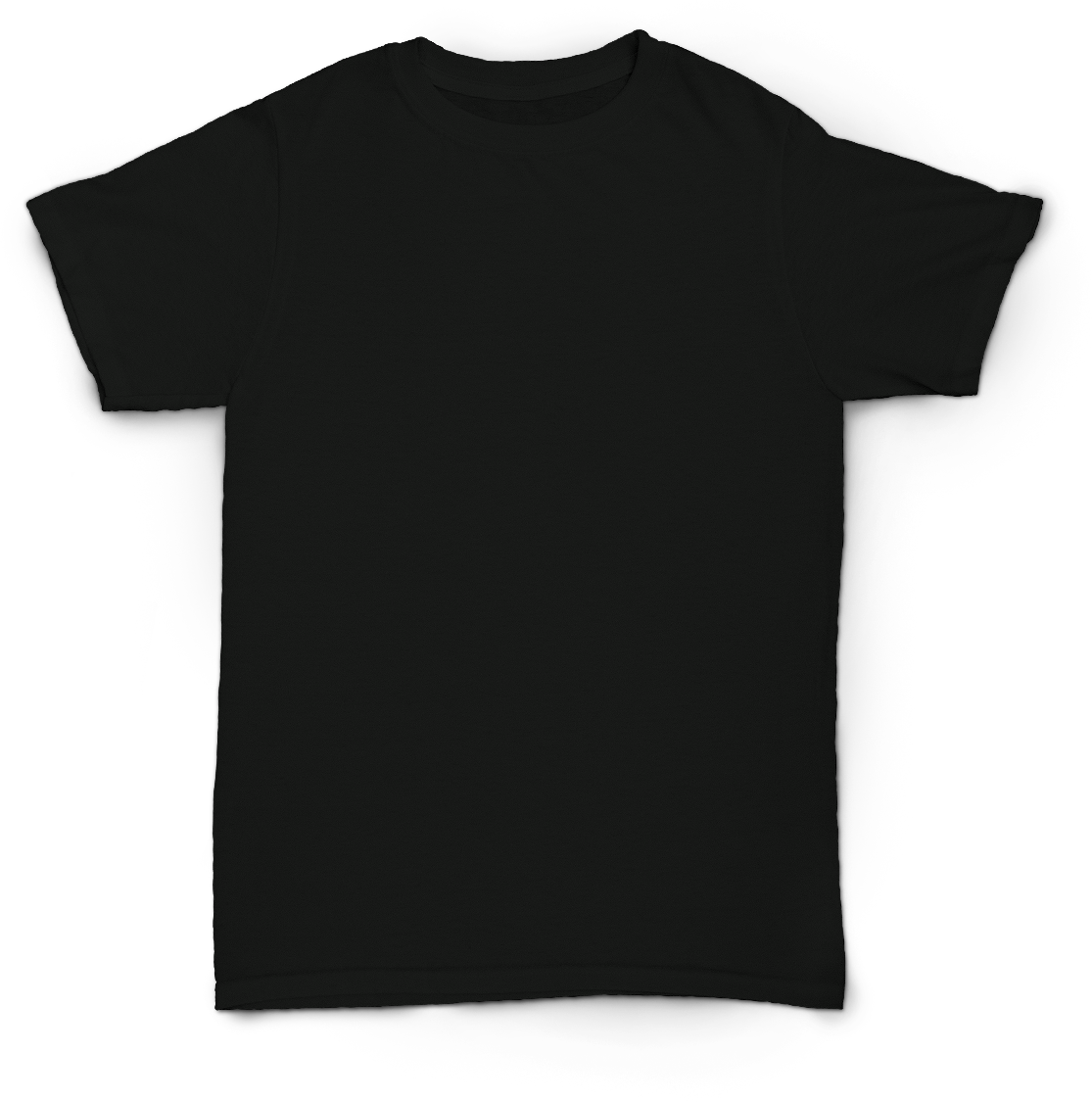 black t-shirt mockup